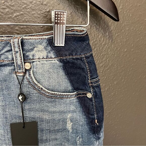 One Teaspoon 2020 Mini High Waist Denim Skirt in Superstar Blue size 23 - Picture 8 of 14